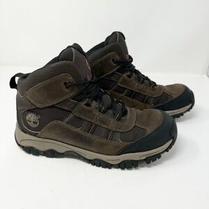 Timberland Men's 31154 Edge Trail Mid Leather Hiker Boot Brown Size 7M Outdoors